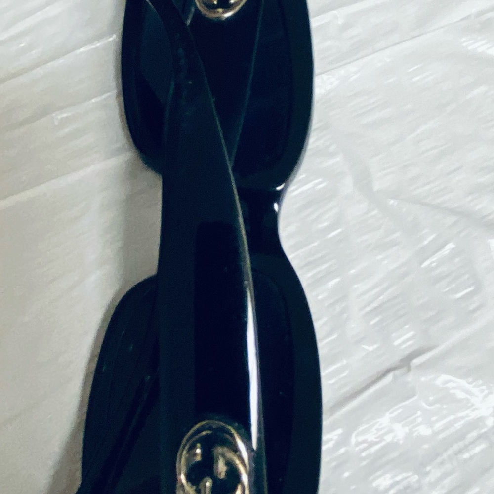 Gucci Black Sunglasses with Gold Details